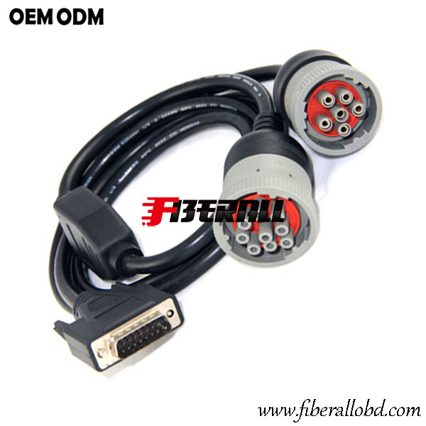 Adaptateur de câble de camion DB15 vers Carter J1708 J1939