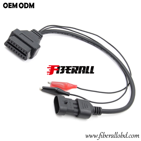 Câble de diagnostic de voiture OBD femelle à FIAT 3Pin